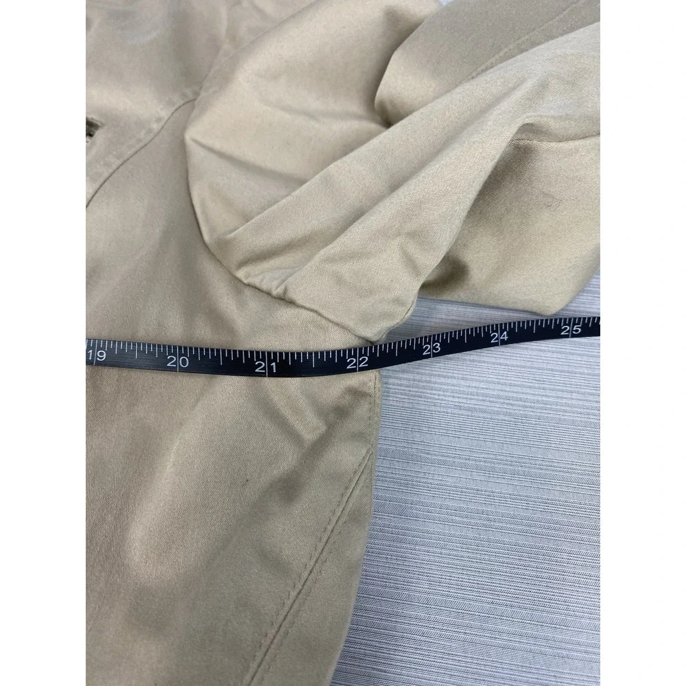 Jamie Sadock Golf Tennis‎ Top Jacket Khaki Button Front Womens Size XL
